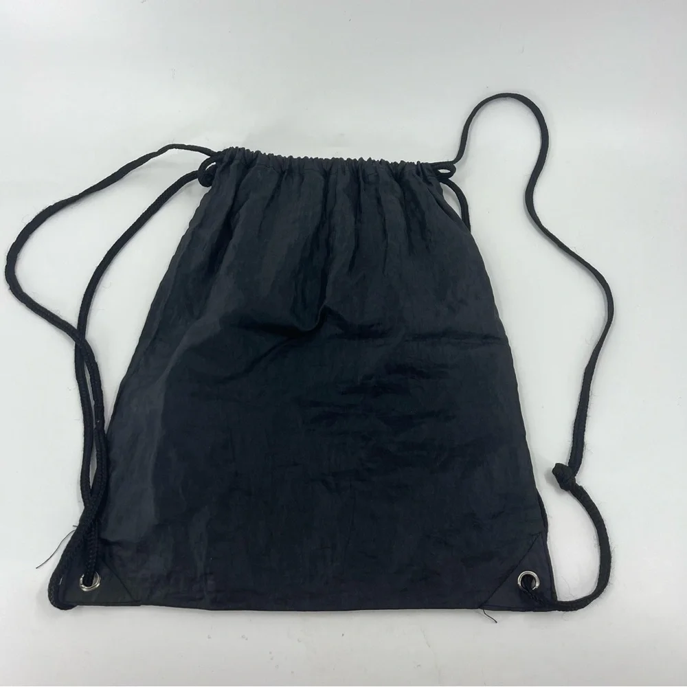 Babolat Black Drawstring‎ Cinch Bag Tennis Gym Sackpack Lightweight Logo Graphic
